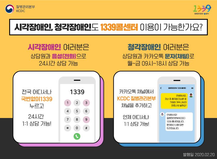 질본 1339 콜센터