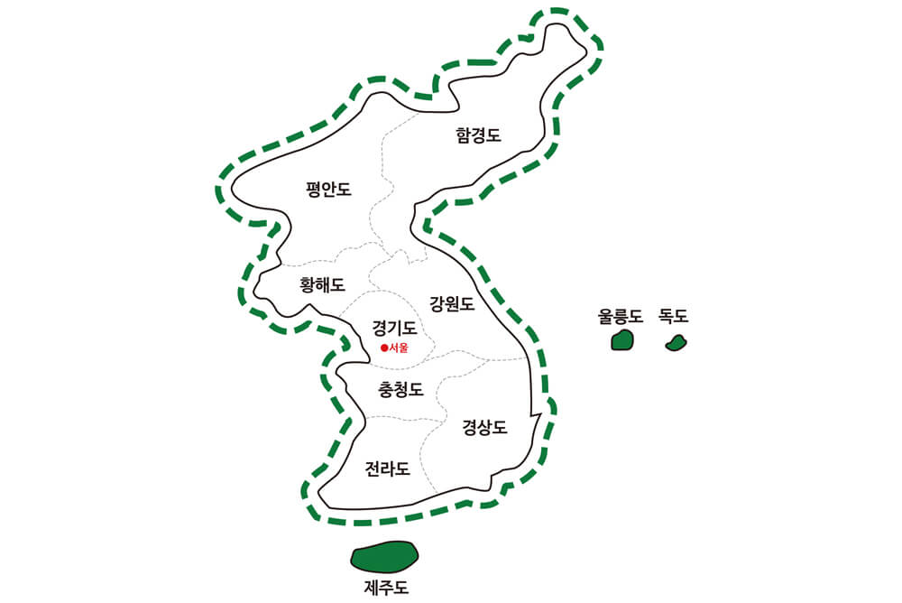 우리나라 지도